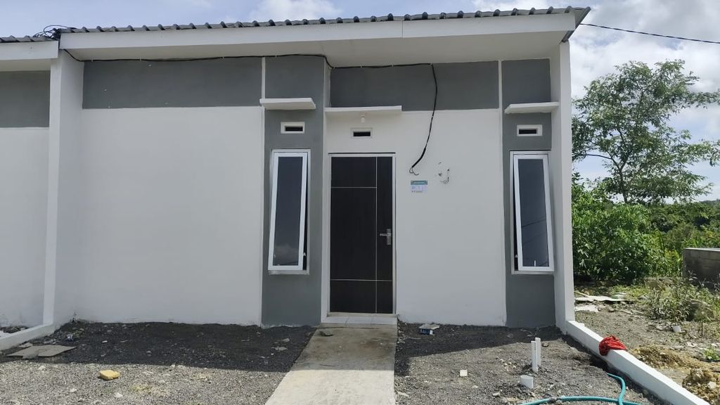 foto tampak rumah tipe 30 perumahan NAWA VILLAGE PLERET