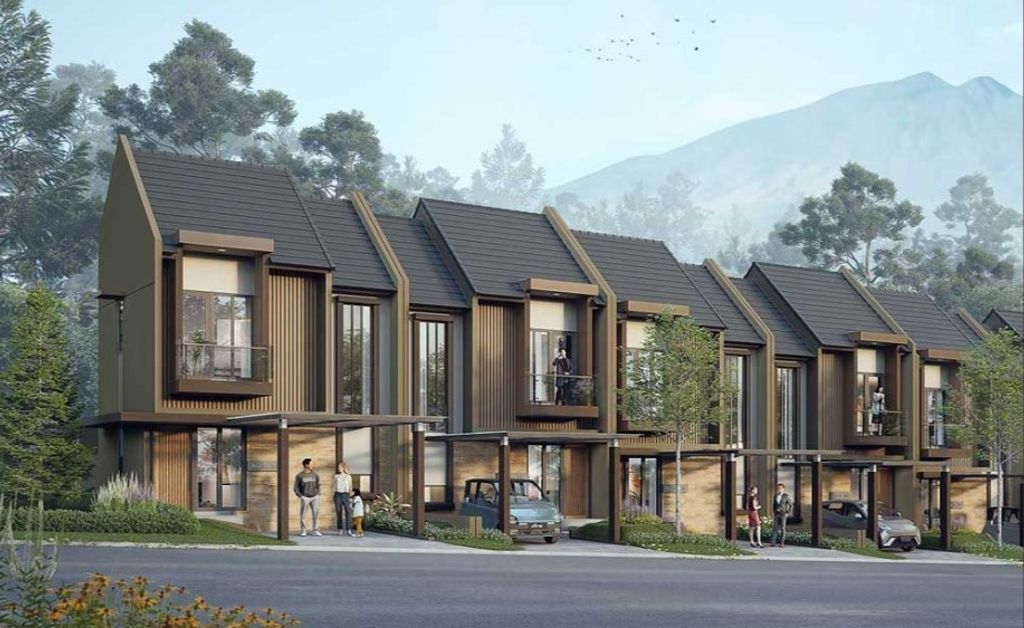 foto tampak rumah tipe Cadenza perumahan Rancamaya Golf Estate