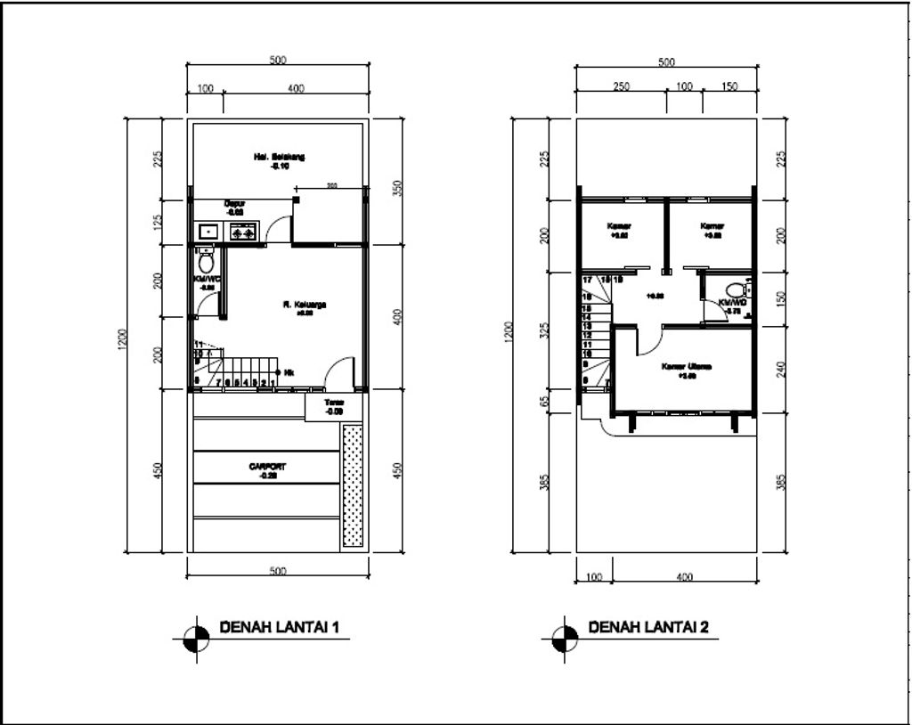 foto denah rumah tipe 50 Compact 3 Kamar HC(546) perumahan G-Land Ciwastra Park 2