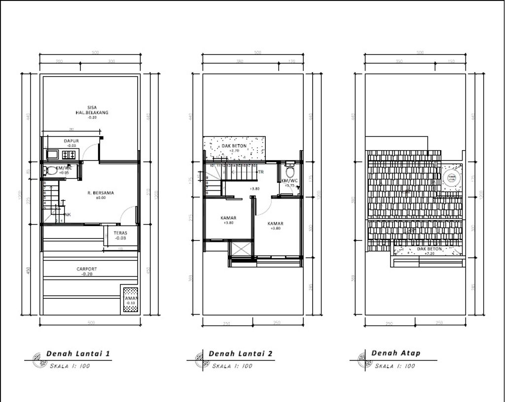 foto denah rumah tipe 38 Compact (441) perumahan G-Land Padalarang Residence 3