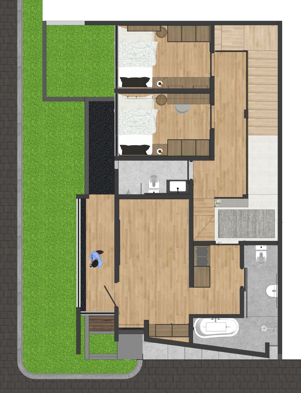 foto denah rumah tipe C perumahan THE WYNWOOD