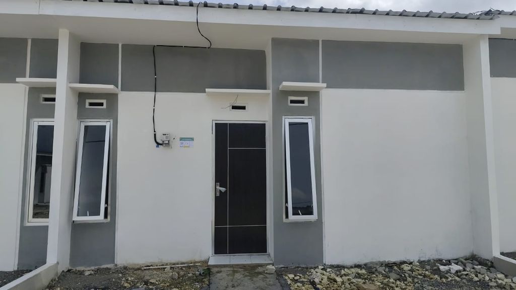 foto tampak rumah tipe 30 perumahan NAWA VILLAGE PLERET