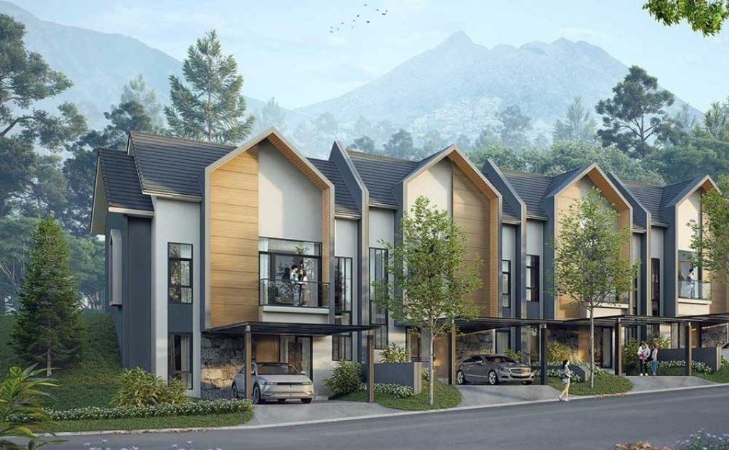 foto tampak rumah tipe Rhapsody perumahan Rancamaya Golf Estate