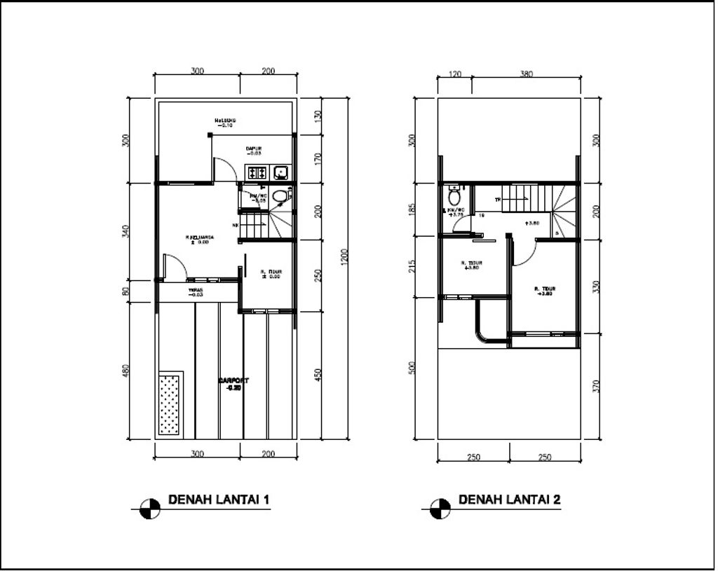 foto denah rumah tipe 43 Compact High Ceiling (3KT)(515) perumahan G-Land Ciwastra Park 2