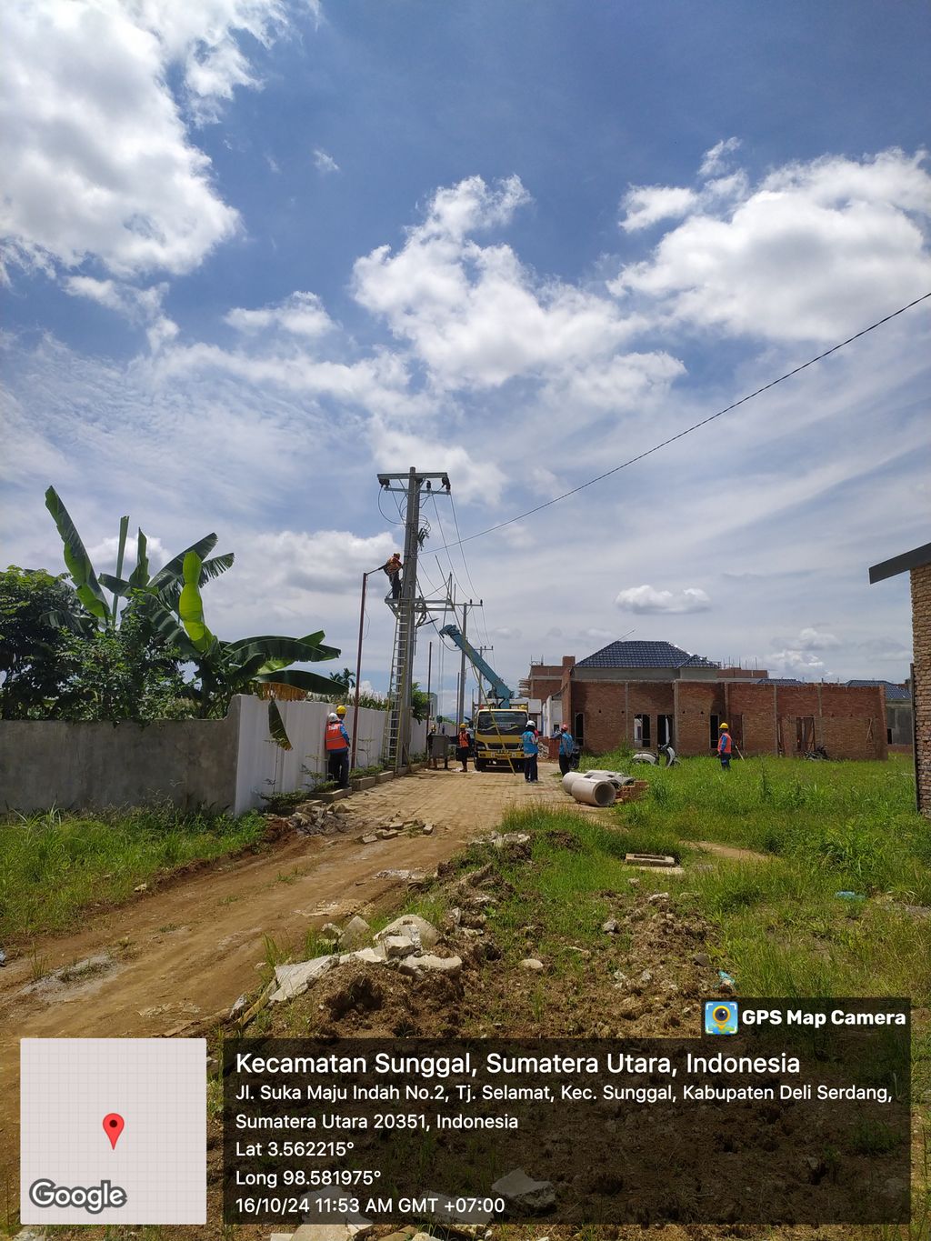 foto posisi tengah perumahan GRAND KOTA BARU SUNGGAL TAHAP 2