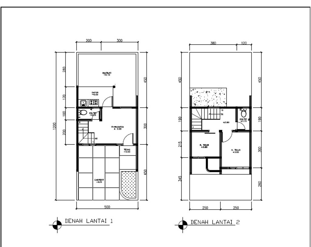 foto denah rumah tipe 38 Compact (2 kamar) (477) perumahan G-Land Padalarang Valley