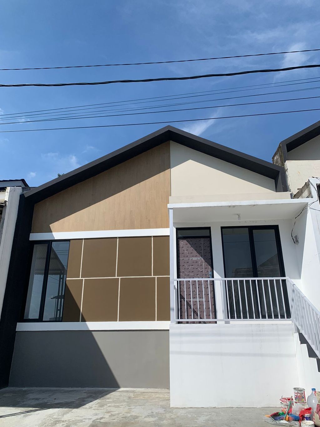 foto tampak rumah tipe 36 Standar Kontur (New Morgan)(498) perumahan G-Land Padalarang Valley