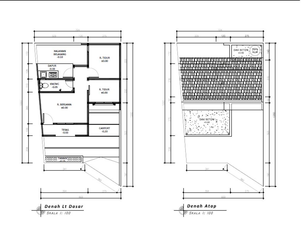 foto denah rumah tipe 30 1 Lantai - Cozy Level (411) perumahan G-Land Padalarang Valley