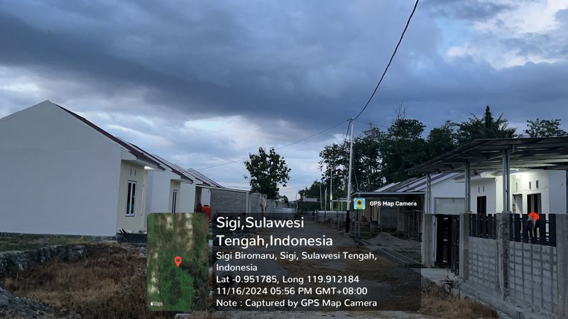 foto posisi tengah perumahan Biromaru Residence