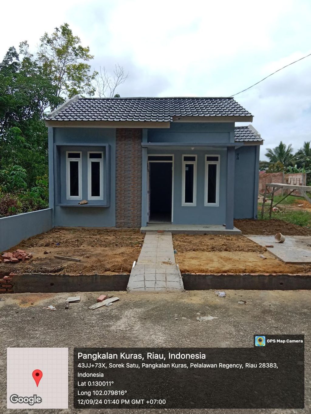 foto tampak rumah tipe Blok B No 7 perumahan Angkasa Asri 2