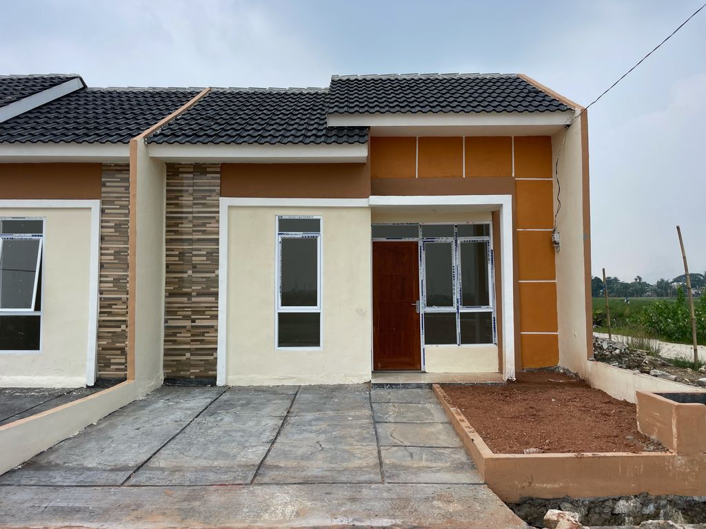 foto tampak rumah tipe SUBSIDI BLOK B perumahan MUTIARA CITRA RESIDENCE 2 TAHAP 2
