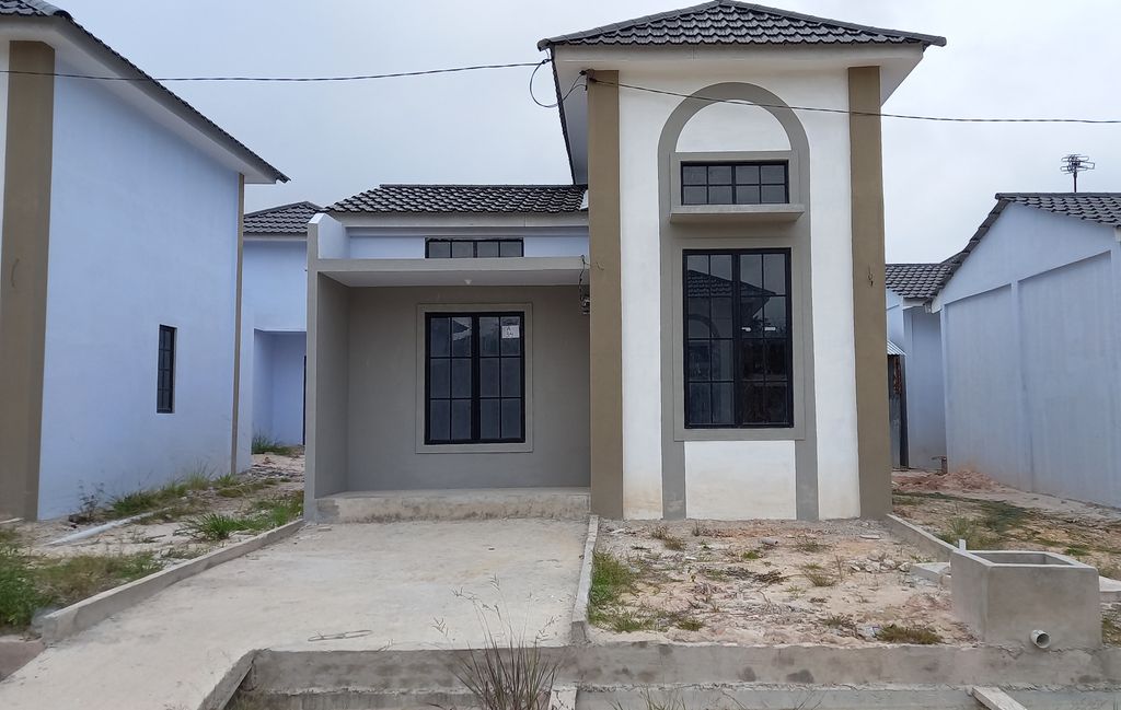 foto tampak rumah tipe RSH 36 Update perumahan PERMATA SENTOSA 3