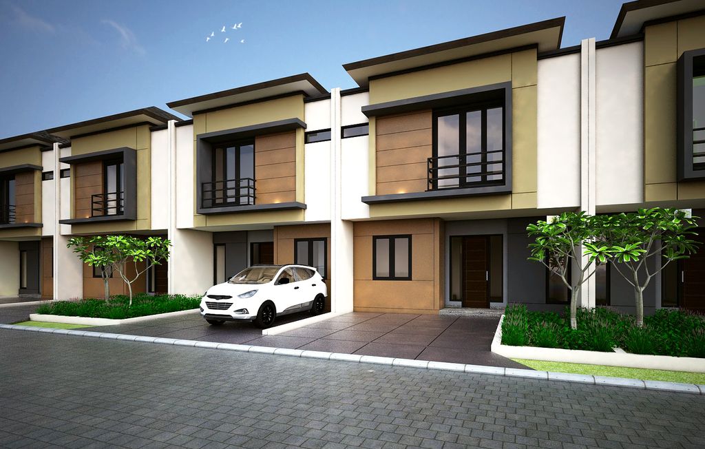 foto tampak rumah tipe 84/91 D-3 perumahan KSO PURI CEMPAKA