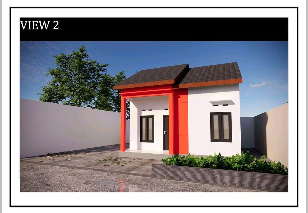 foto tampak rumah tipe 36 perumahan PERMATA RESIDENCE
