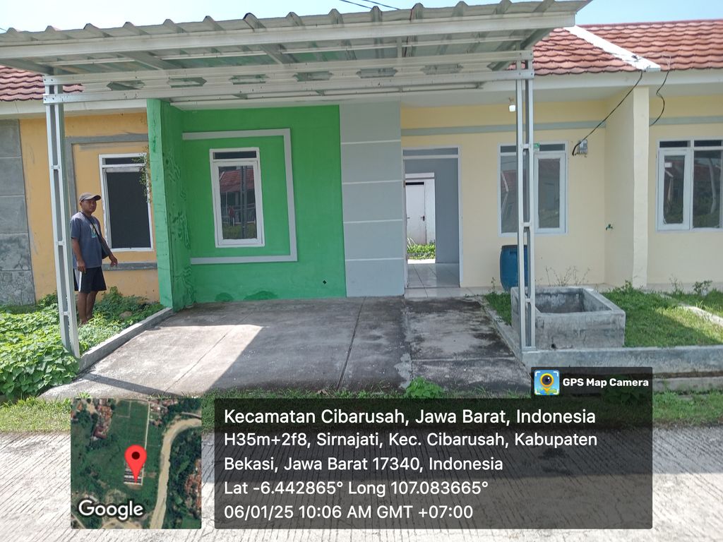 foto tampak rumah tipe 27 new perumahan GREEN CIBARUSAH RESIDENCE