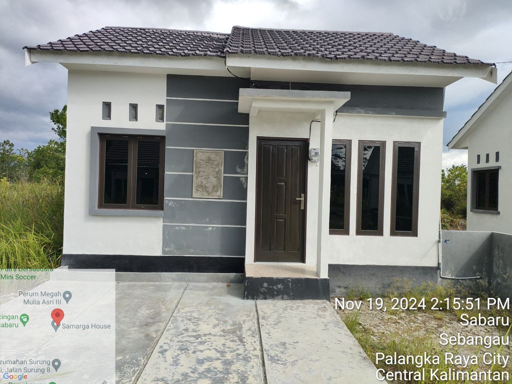foto tampak rumah tipe 36 perumahan Bagan Residence-Matal