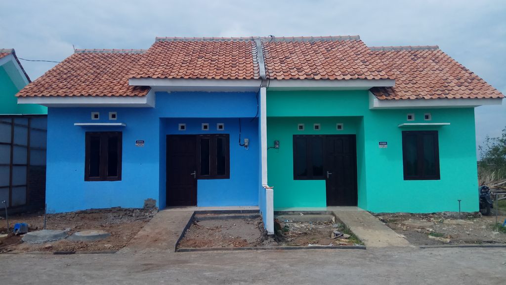 foto tampak rumah tipe 30 perumahan Perum Rahayu Mutiara Indah