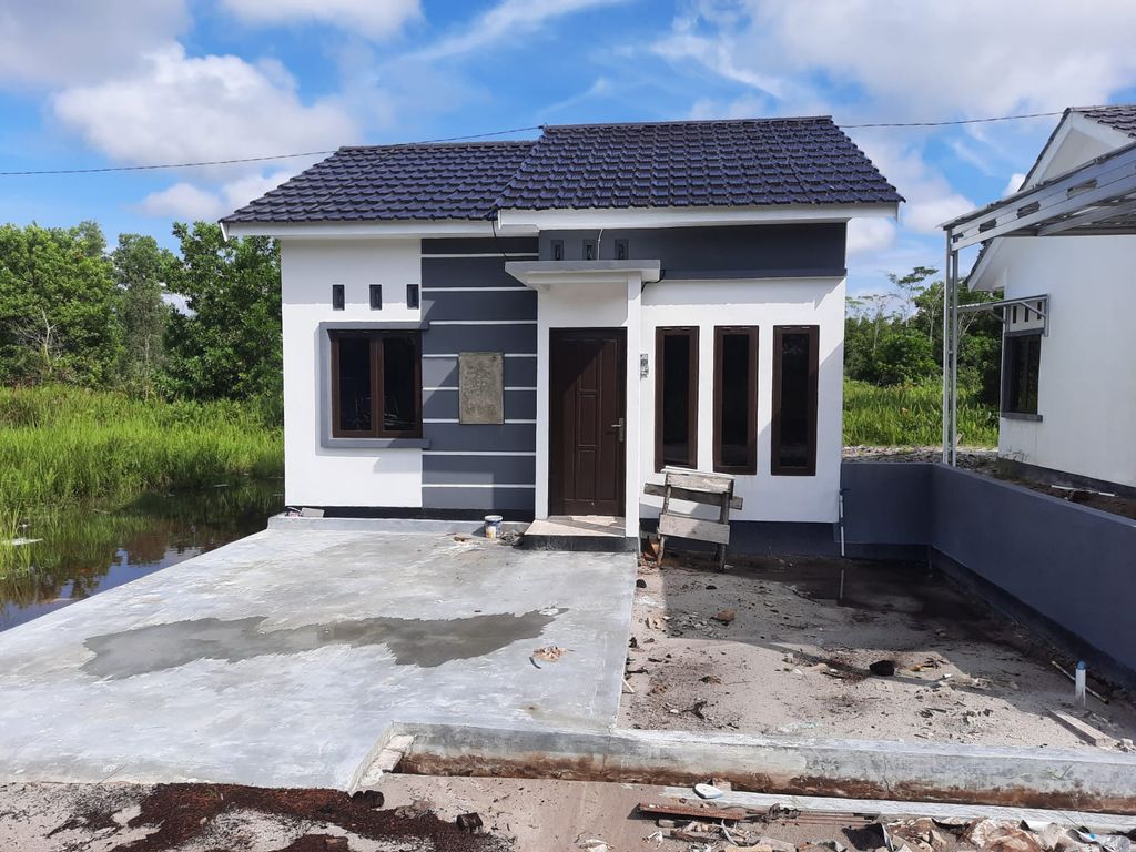 foto tampak rumah tipe 36 perumahan Bagan Residence-Matal