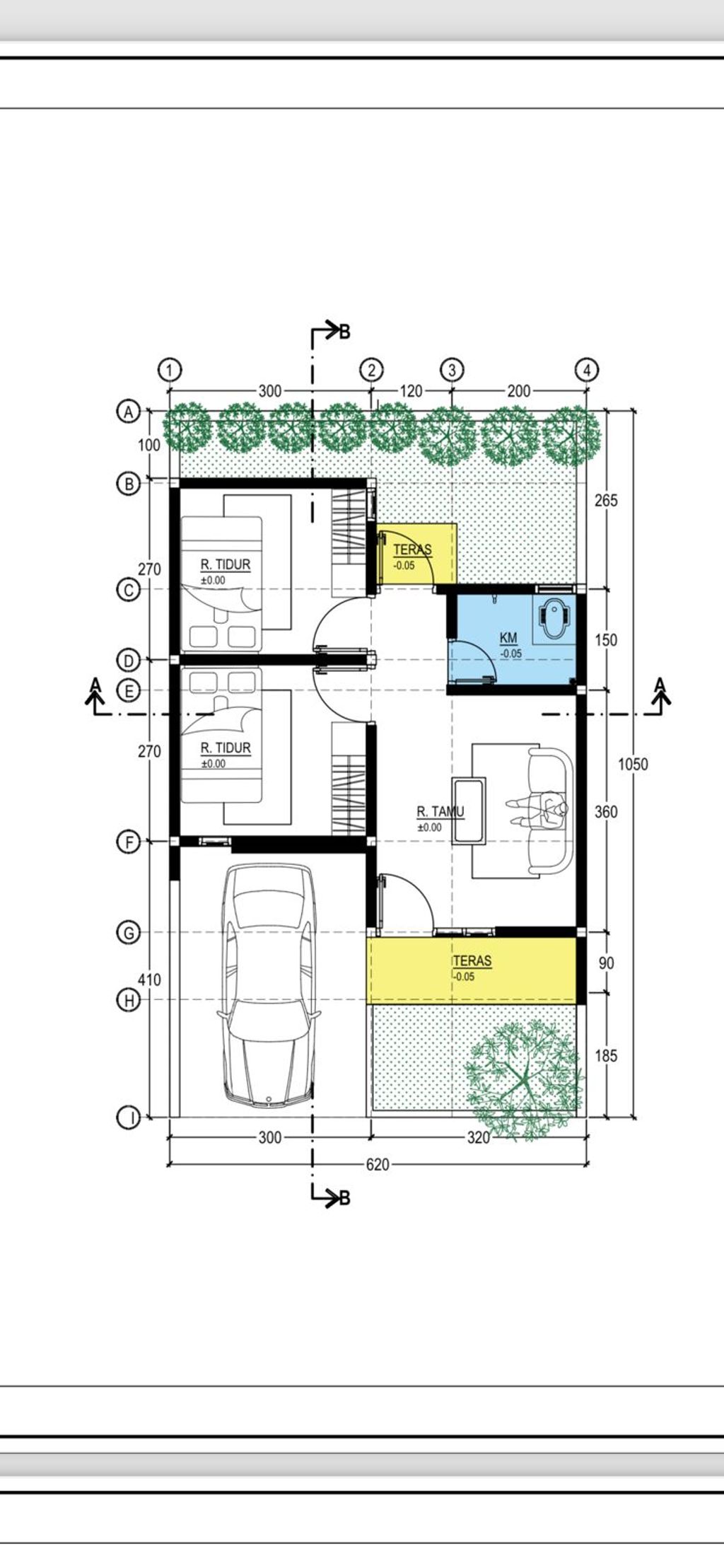 foto denah rumah tipe 36 perumahan Jenggrong CityLand
