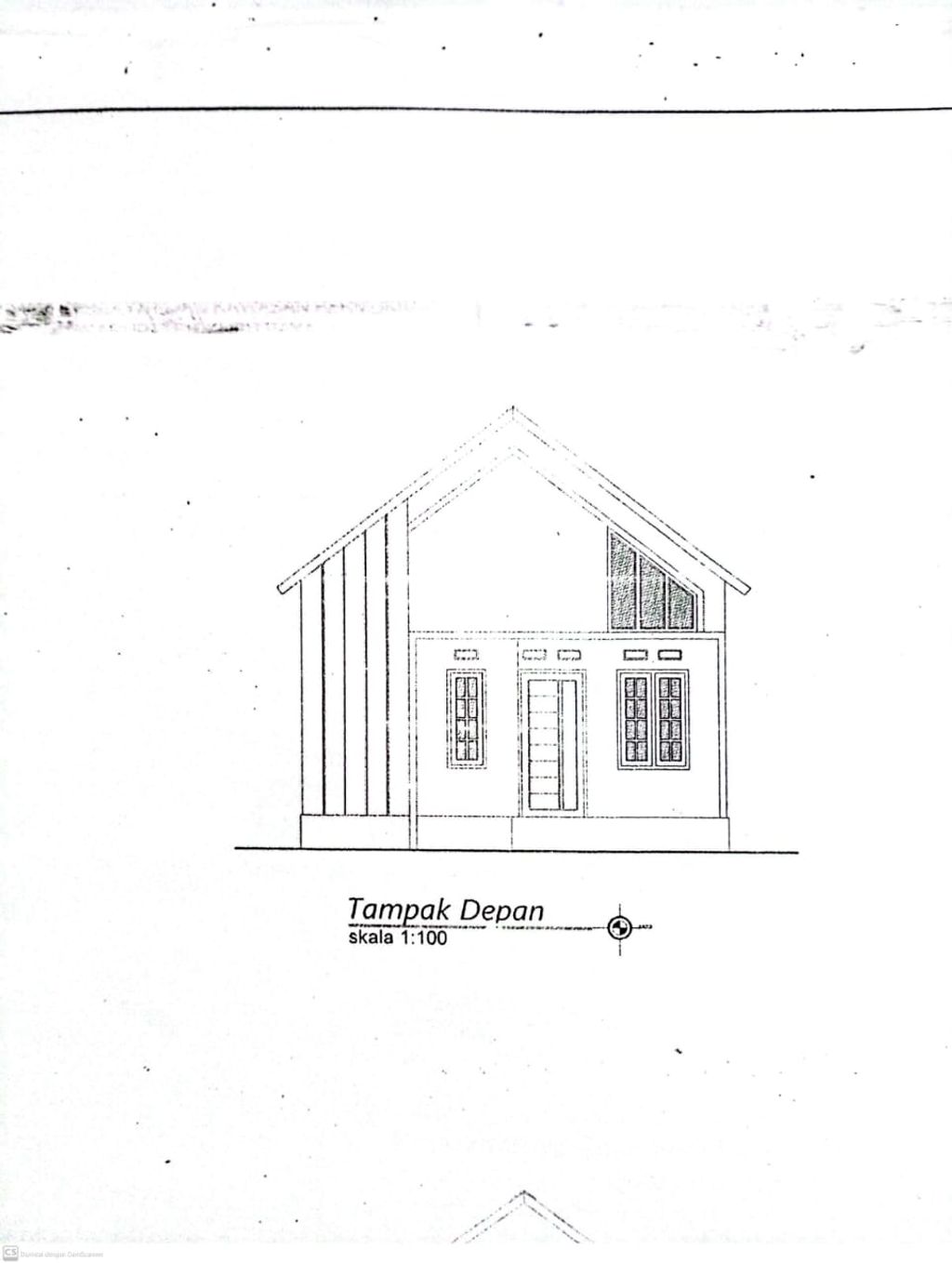 foto tampak rumah tipe 36 perumahan Mutiara Alam Segar