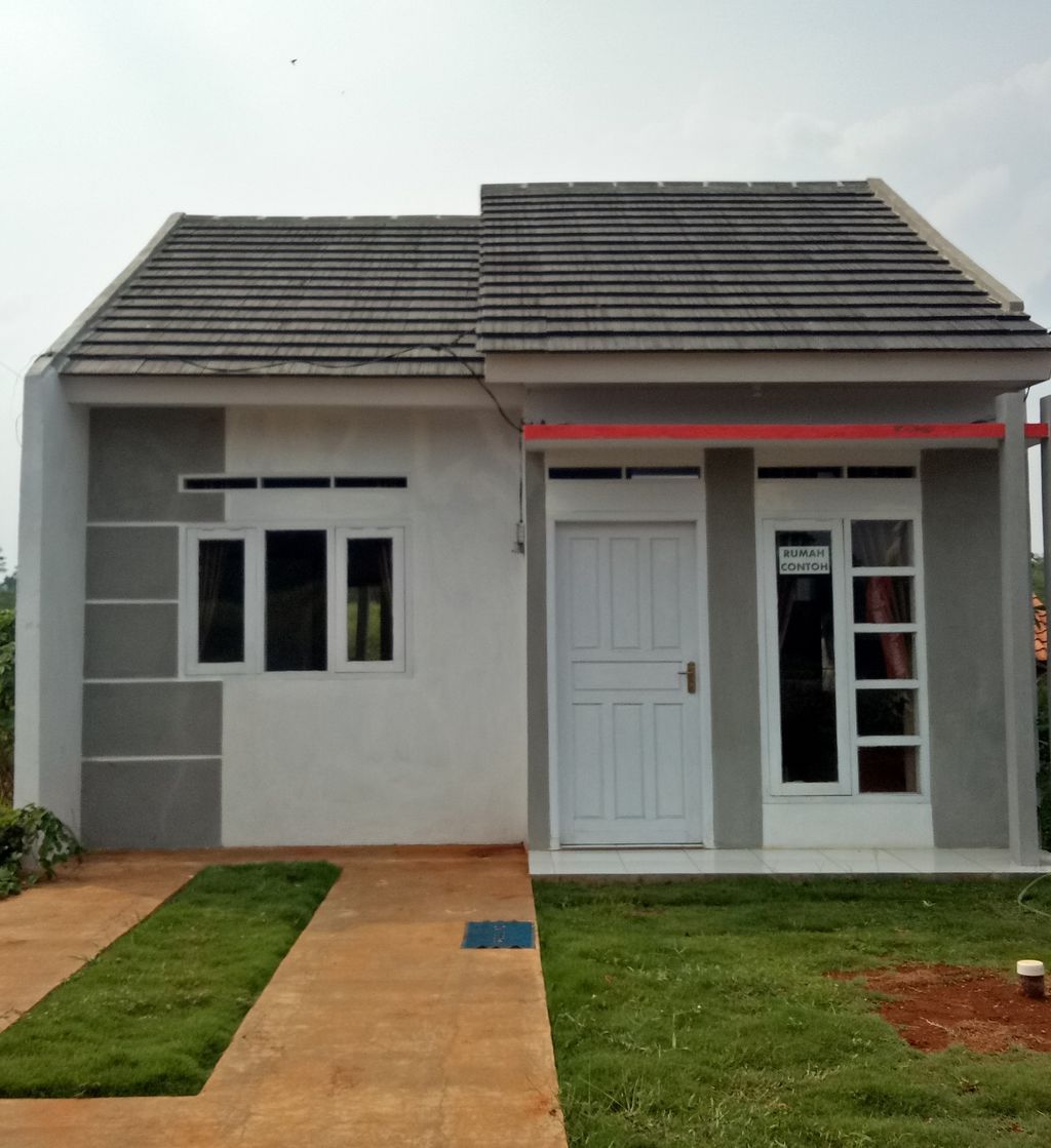 foto tampak rumah tipe 30/60 NEW DESIGN perumahan PESONA ALAM DAWUAN