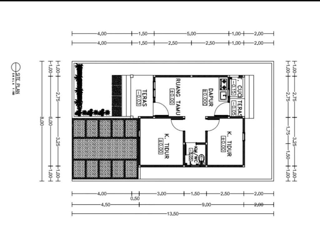 foto denah rumah tipe 36 perumahan GRAND TIRAYA PERMAI