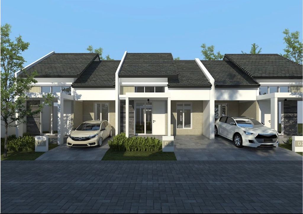 foto tampak rumah tipe HOOK perumahan Jenggrong CityLand
