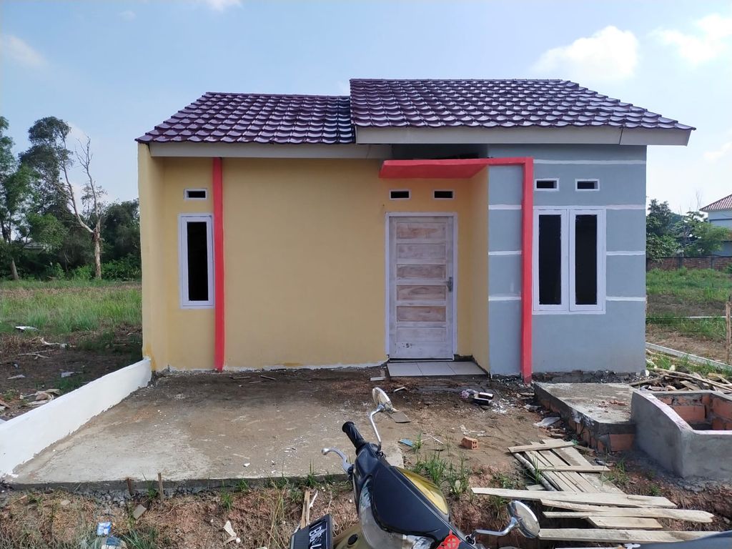 foto tampak rumah tipe SUBSIDI 2025 perumahan Le grand 3 Tahap 3