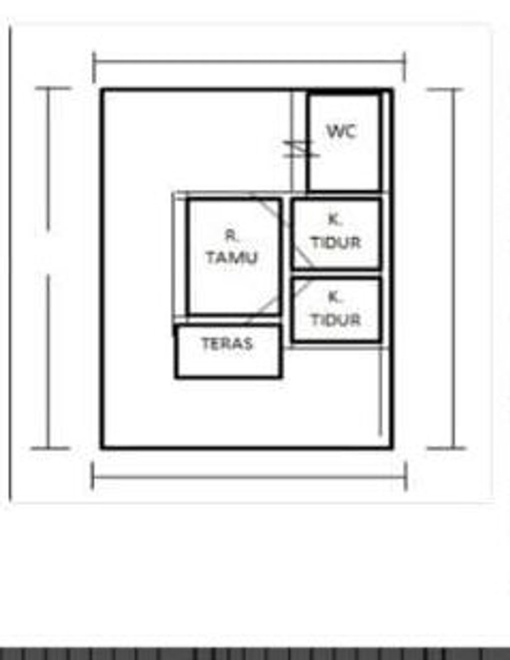 foto denah rumah tipe RSH 36 2025 perumahan RINDU SERUMPUN 8