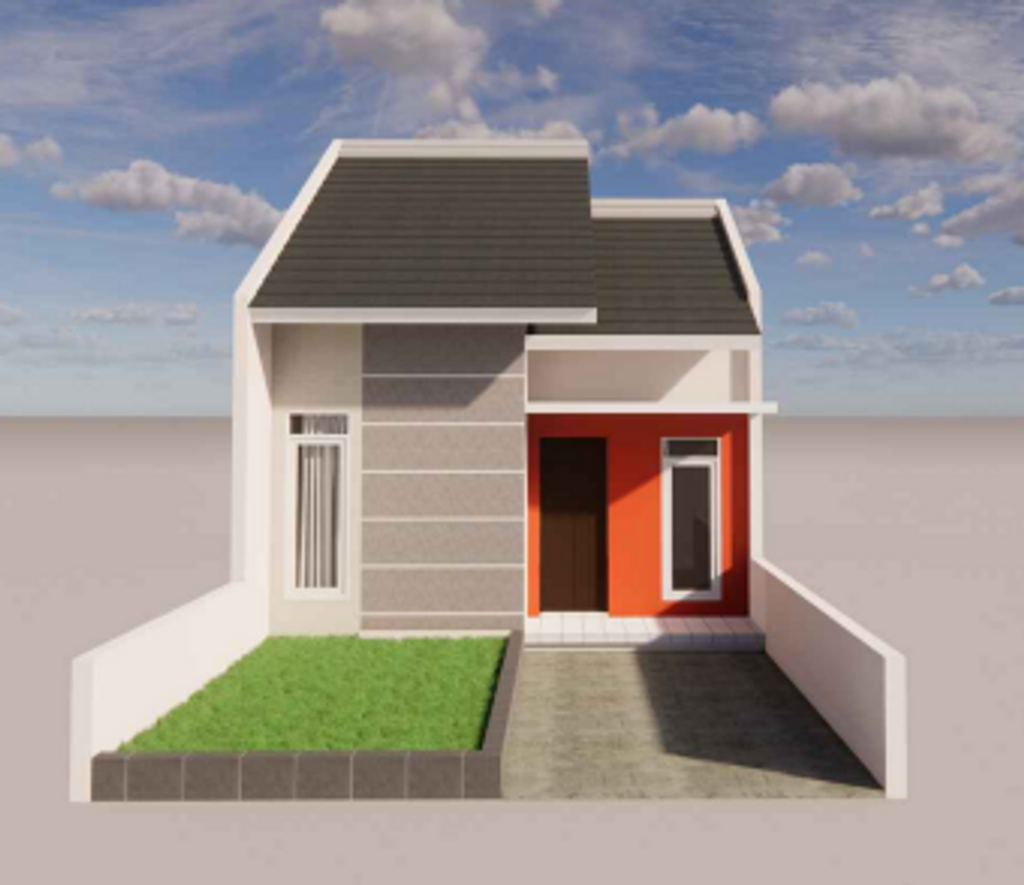 foto tampak rumah tipe Alam Gubug Residence perumahan Alam Gubug Residence