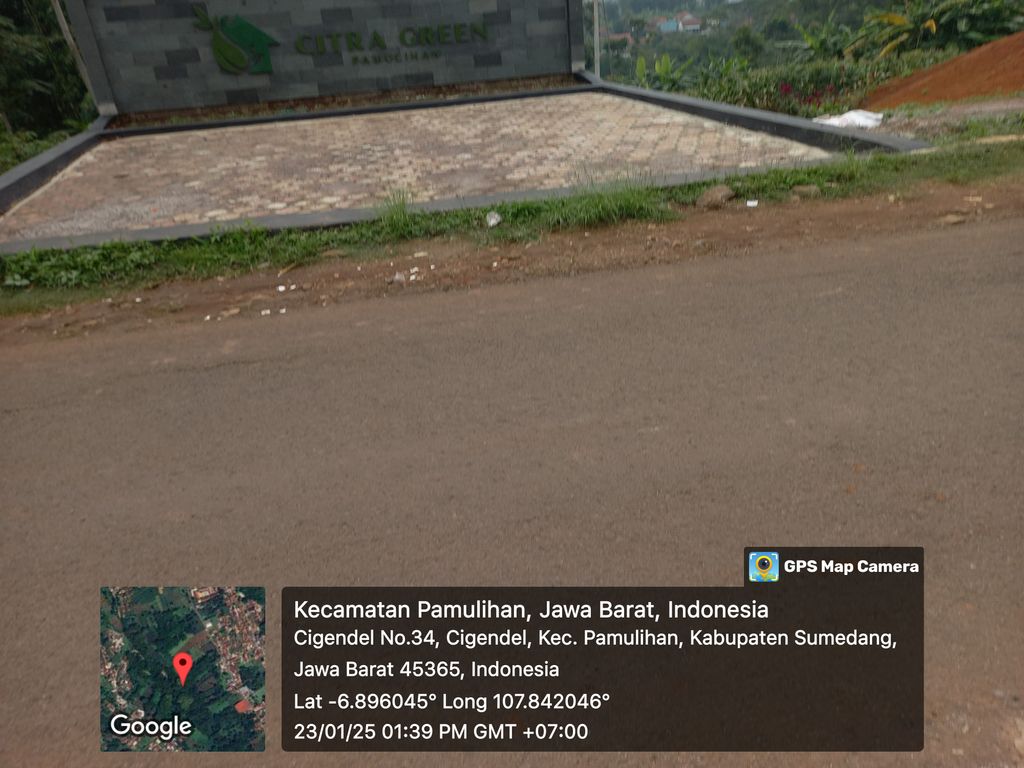 foto gerbang perumahan Citra Green Pamulihan
