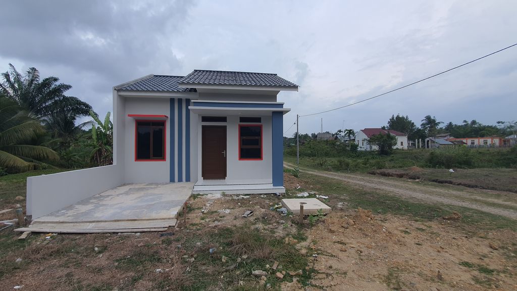 foto tampak rumah tipe 36/153.08 perumahan PERUMAHAN PERMATA BIRU