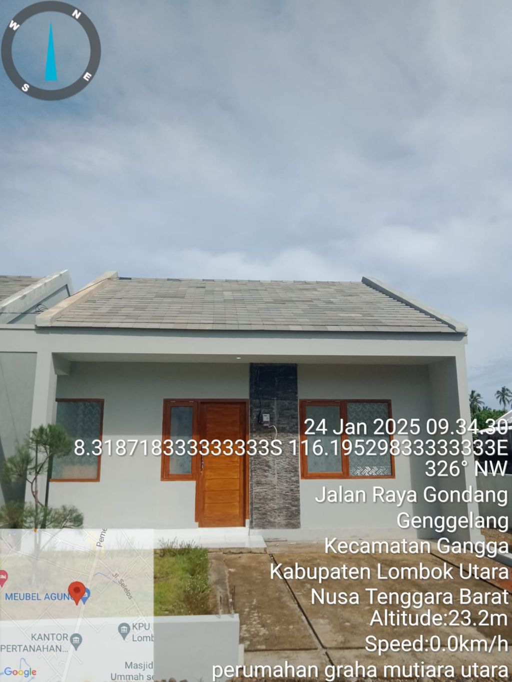 foto tampak rumah tipe 45 perumahan Perumahan Graha Mutiara Utara