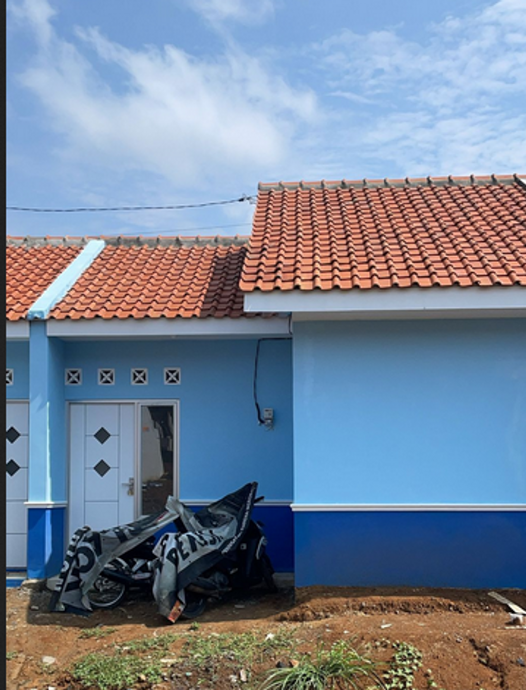 foto tampak rumah tipe 30/60 SUBSIDI BLOK E NO 14 perumahan GRAND MAHKOTA SULTAN 4