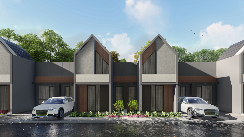foto tampak rumah tipe LAKSAMANA perumahan GREEN BABELAN ASRI 3