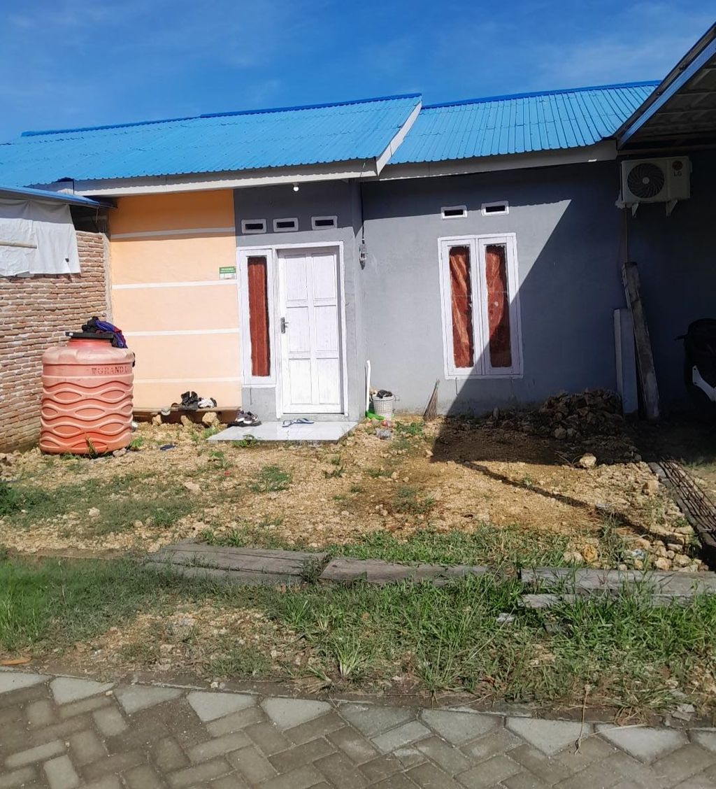 foto tampak rumah tipe 36/72 perumahan Bukit Safa Madani