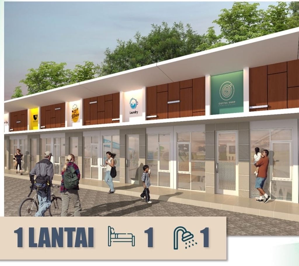 foto tampak rumah tipe 45/60 perumahan Alana Regency Tambak Cemandi Tahap 4,5, dan 6