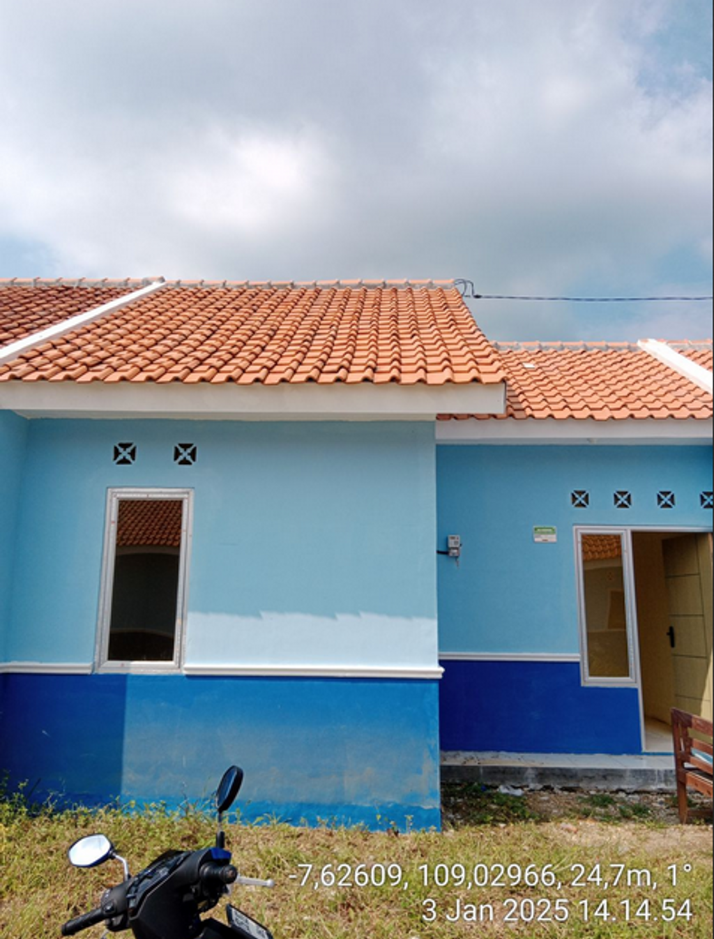 foto tampak rumah tipe 30/67 BLOK E NO 54 SUBSIDI perumahan GRAND MAHKOTA SULTAN 4