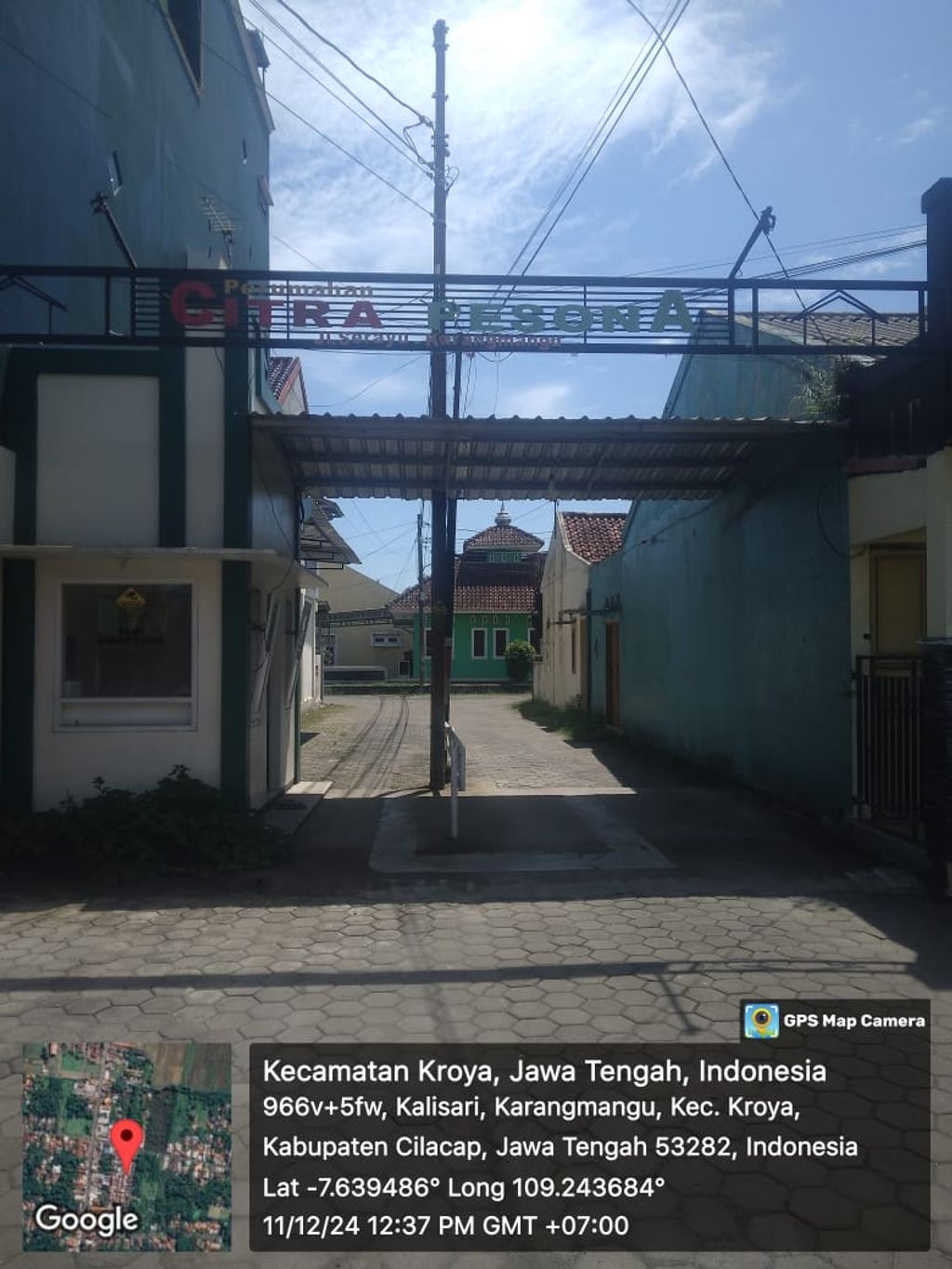 foto gerbang perumahan CITRA PESONA KARANGMANGU