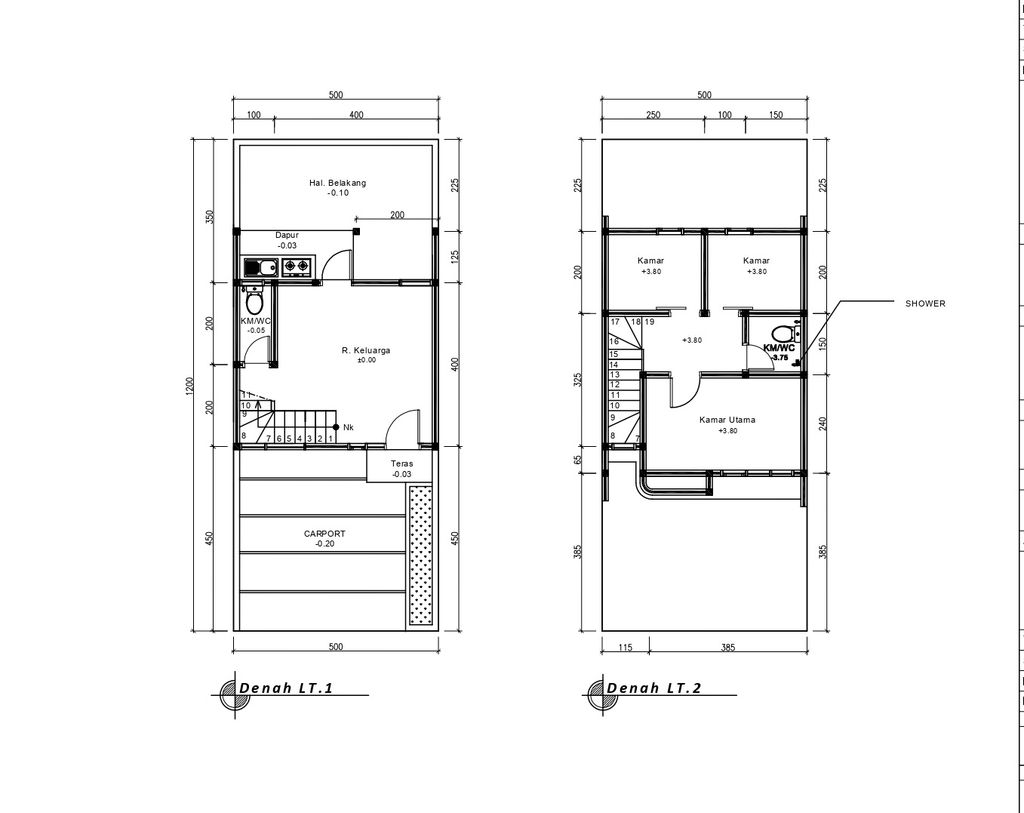 foto denah rumah tipe 50 Compact High Ceiling (3KT) (541) perumahan G-Land Ciwastra Park 2