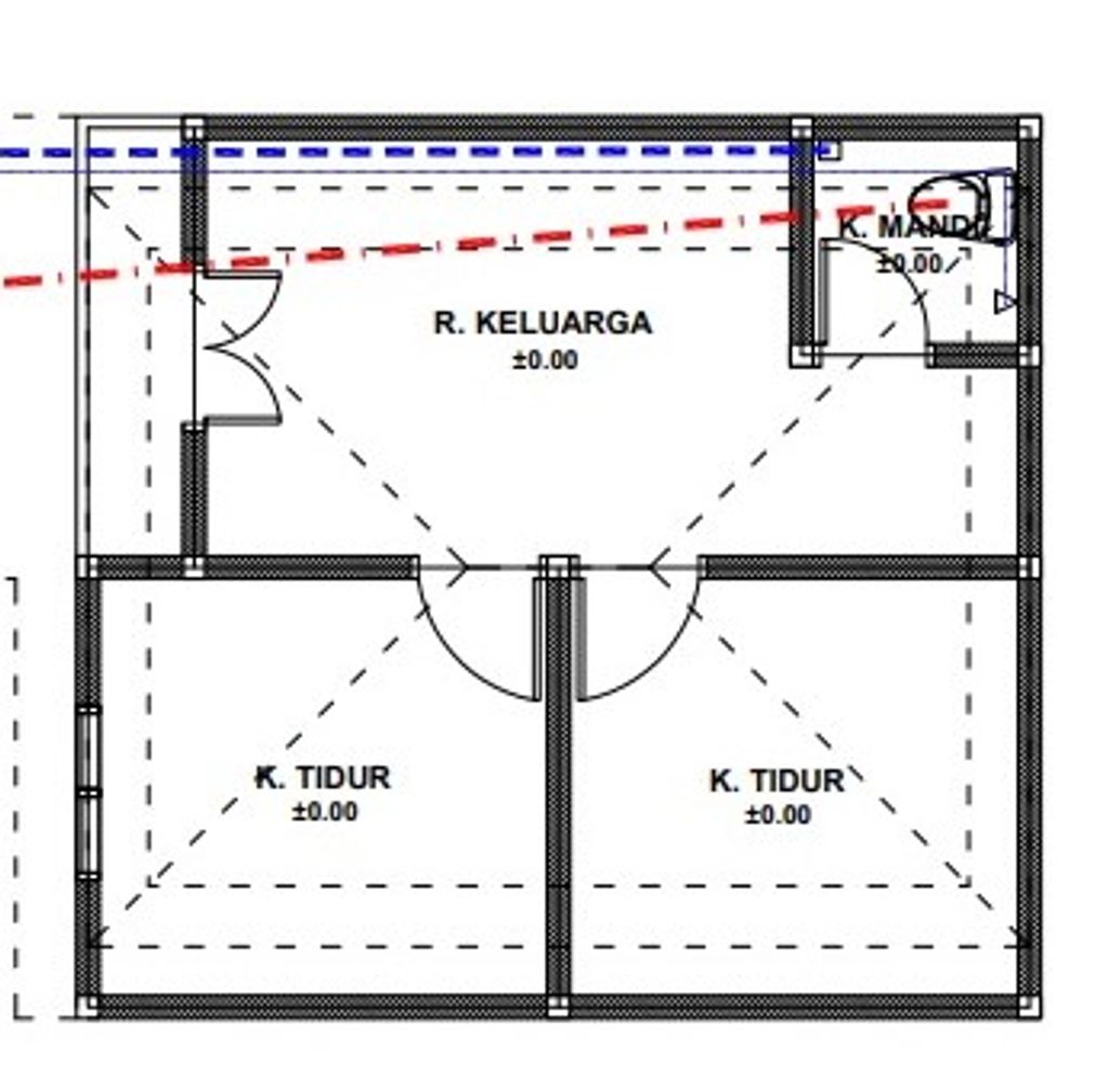 foto denah rumah tipe 32m2/145m2 perumahan TEMBOK SEKAR ASRI