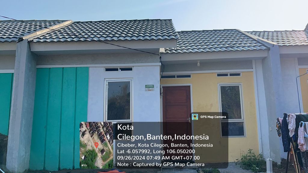 foto tampak rumah tipe 32/81. perumahan CURUG ASRI THP 3