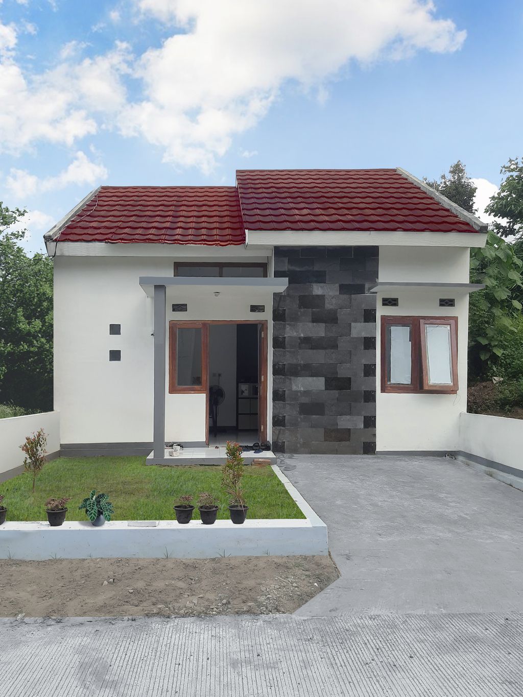 foto tampak rumah tipe 36/65 perumahan CITRA HARMONI 7