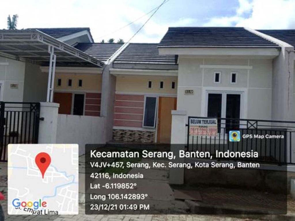 foto tampak rumah tipe 70/140 perumahan GEDONG KALORAN RESIDENCE