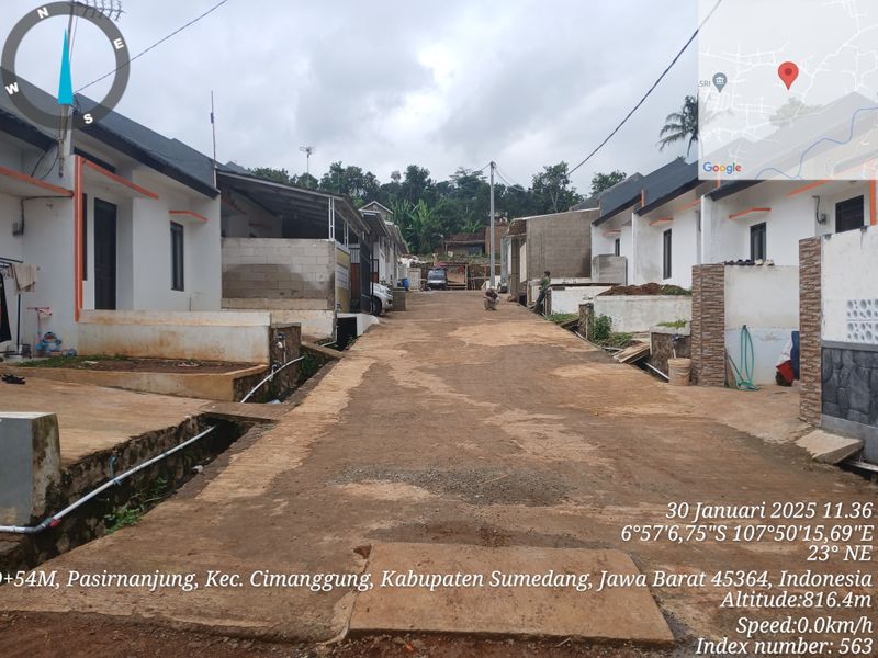foto posisi tengah perumahan Bumi Pasir Nanjung Indah