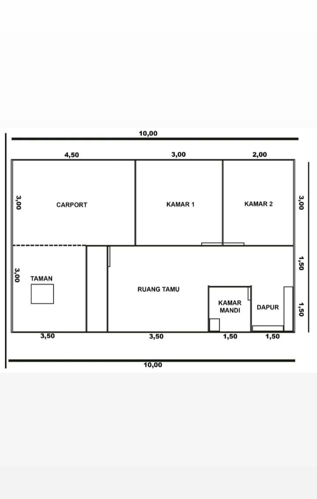 foto denah rumah tipe 36/60 perumahan BUMI KENANGA ASRI 2