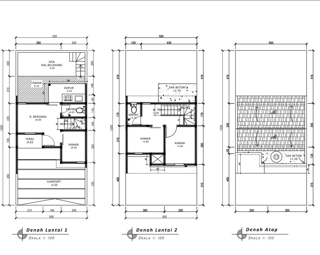 foto denah rumah tipe 43 Scandinavian Cozy Level (490) perumahan G-Land Padalarang Residence 3
