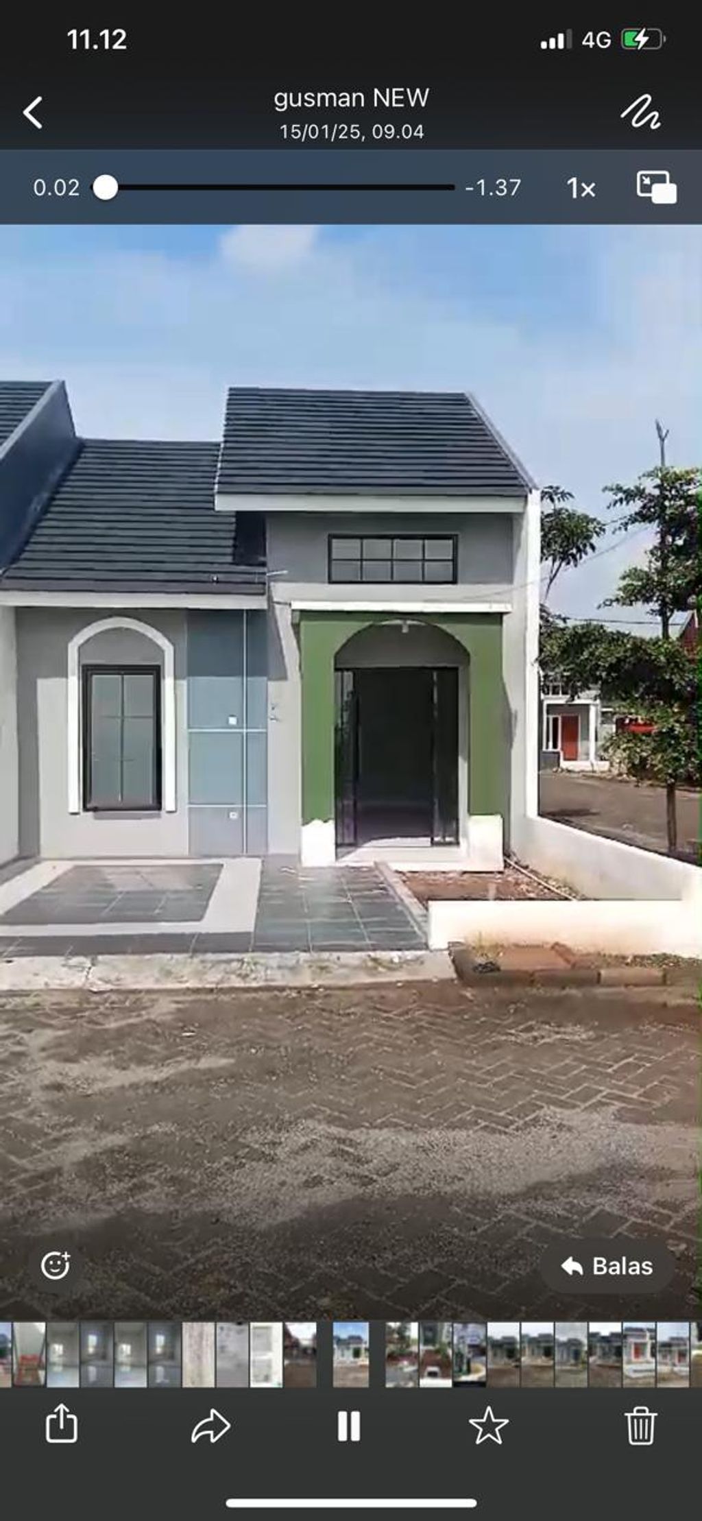 foto tampak rumah tipe 45 perumahan ROYAL PARK JUANDA TAHAP 3