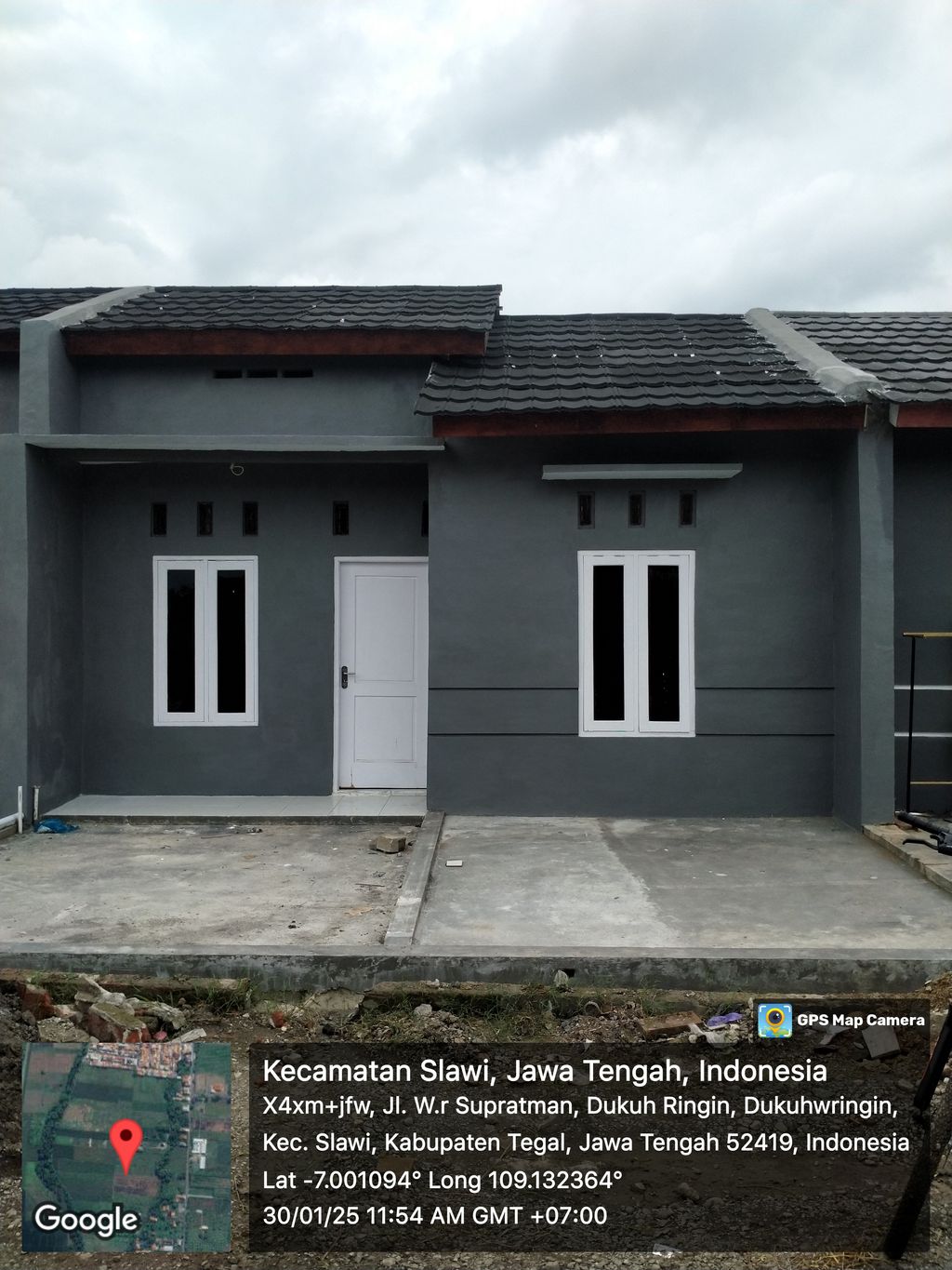 foto tampak rumah tipe 36 perumahan Nura Asri