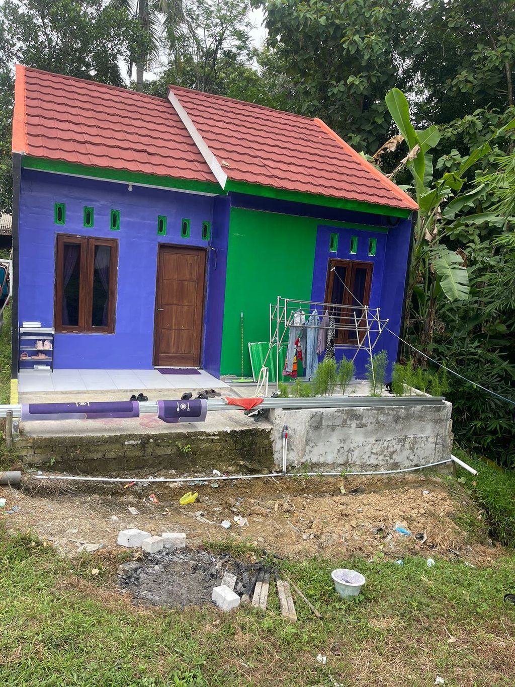 foto tampak rumah tipe BLOK D 10 36/66 perumahan GUNUNG BATUR RESIDENCE